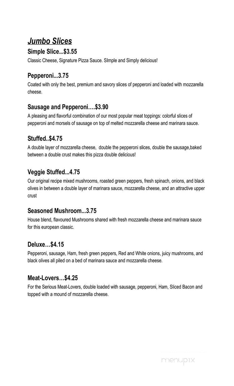 Tony's Pizza - Anderson, IN menu_pic