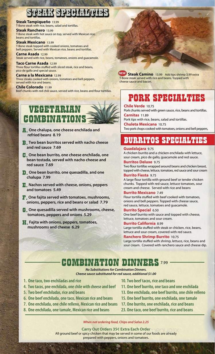 Camino Grande - Georgetown, KY menu_pic