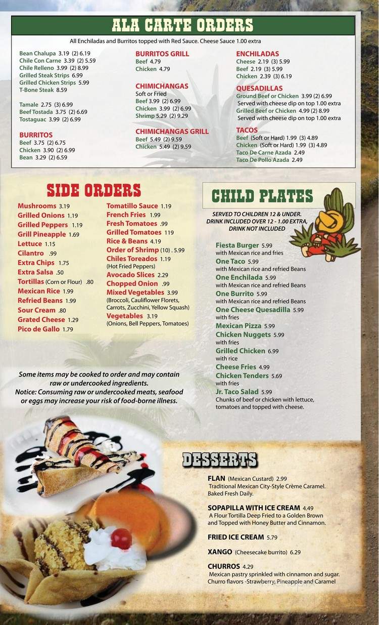 Camino Grande - Georgetown, KY menu_pic