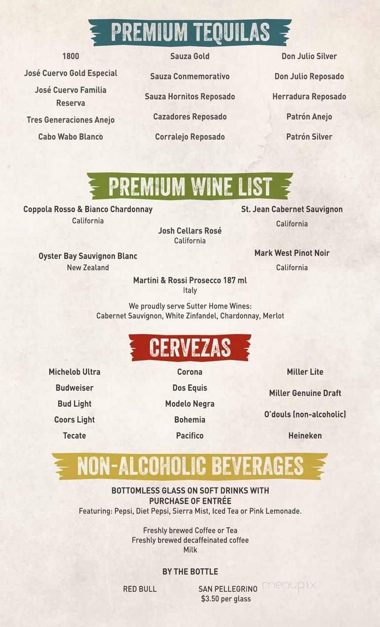Rodrigo's Mexican Grill - Riverside, CA menu_pic