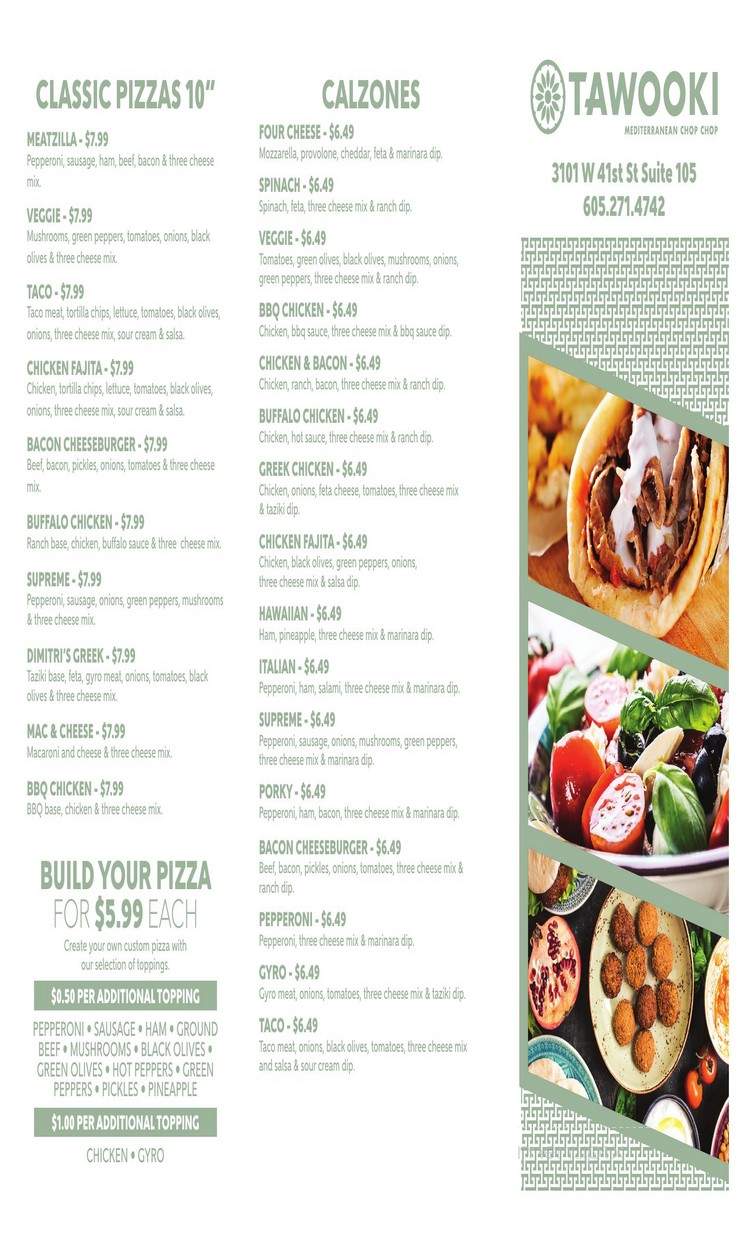 Tawooki Mediterranean Chop Chop - Sioux Falls, SD menu_pic