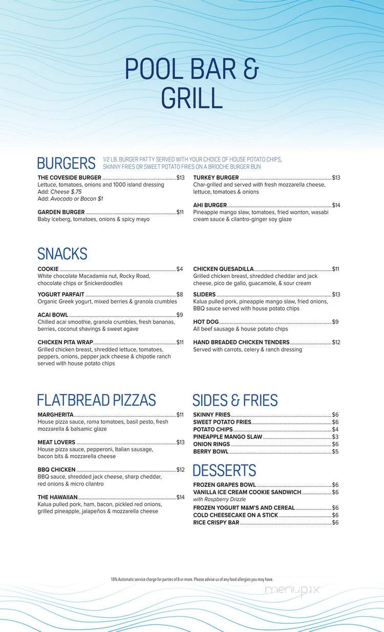 Coveside Grill - Temecula, CA menu_pic
