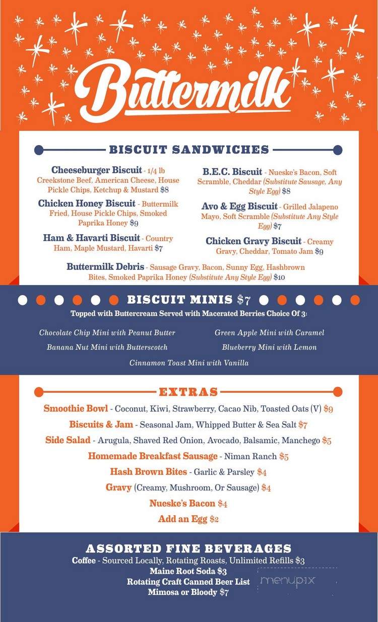Buttermilk Paseo - Oklahoma City, OK menu_pic