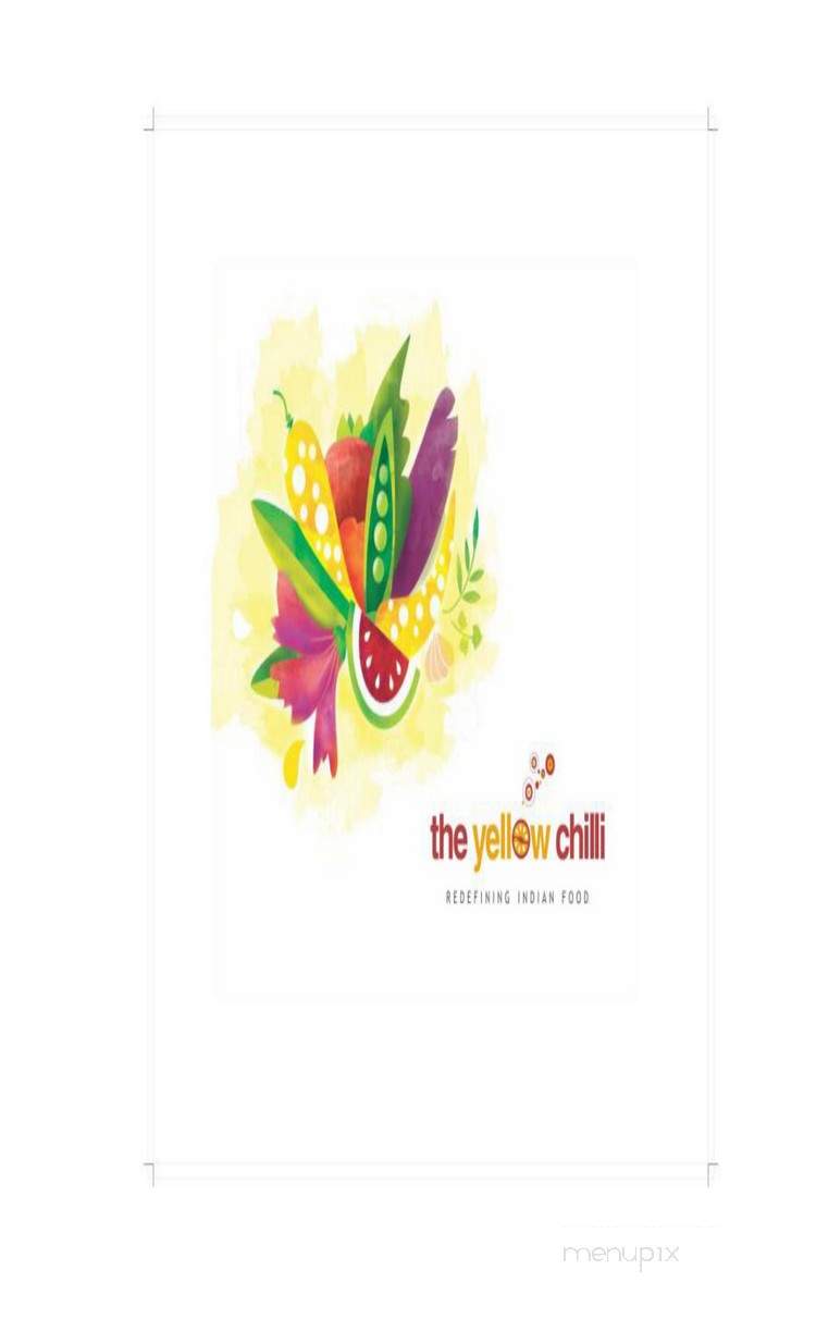 The Yellow Chilli by Sanjeev Kapoor - Santa Clara, CA menu_pic