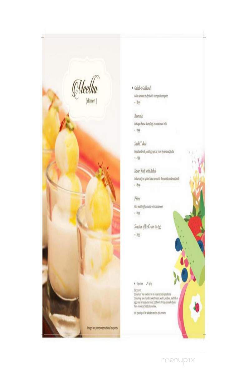 The Yellow Chilli by Sanjeev Kapoor - Santa Clara, CA menu_pic