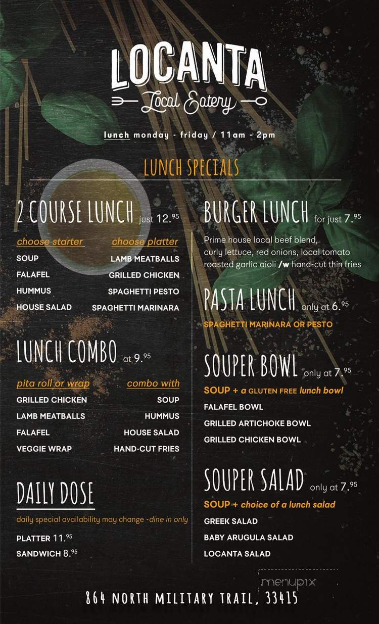 Locanta Local Eatery - West Palm Beach, FL menu_pic