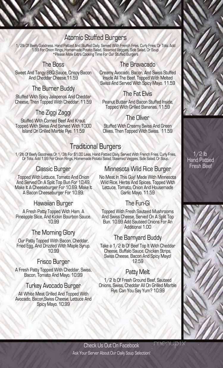 The Atomic Star Tavern - Mankato, MN menu_pic