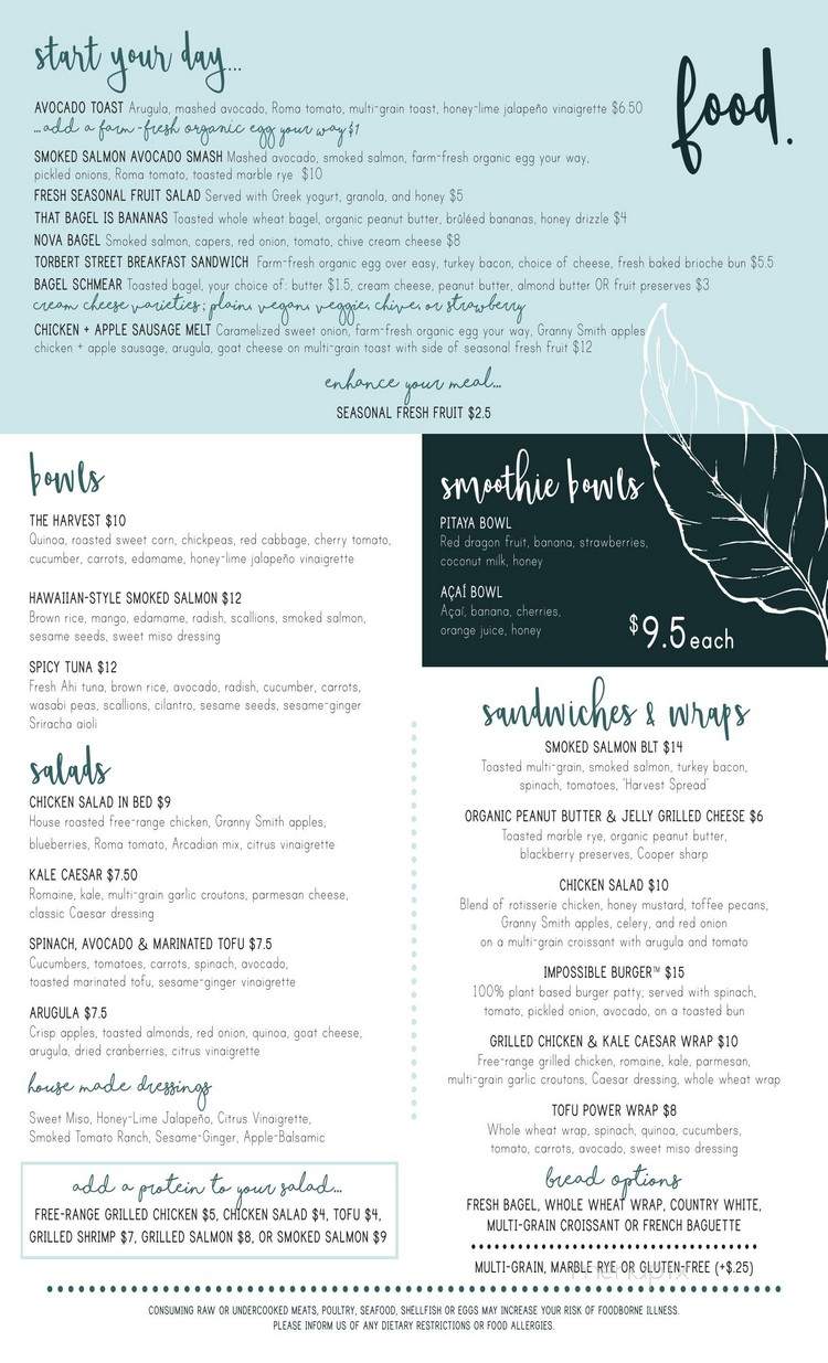 Harvest House - Wilmington, DE menu_pic