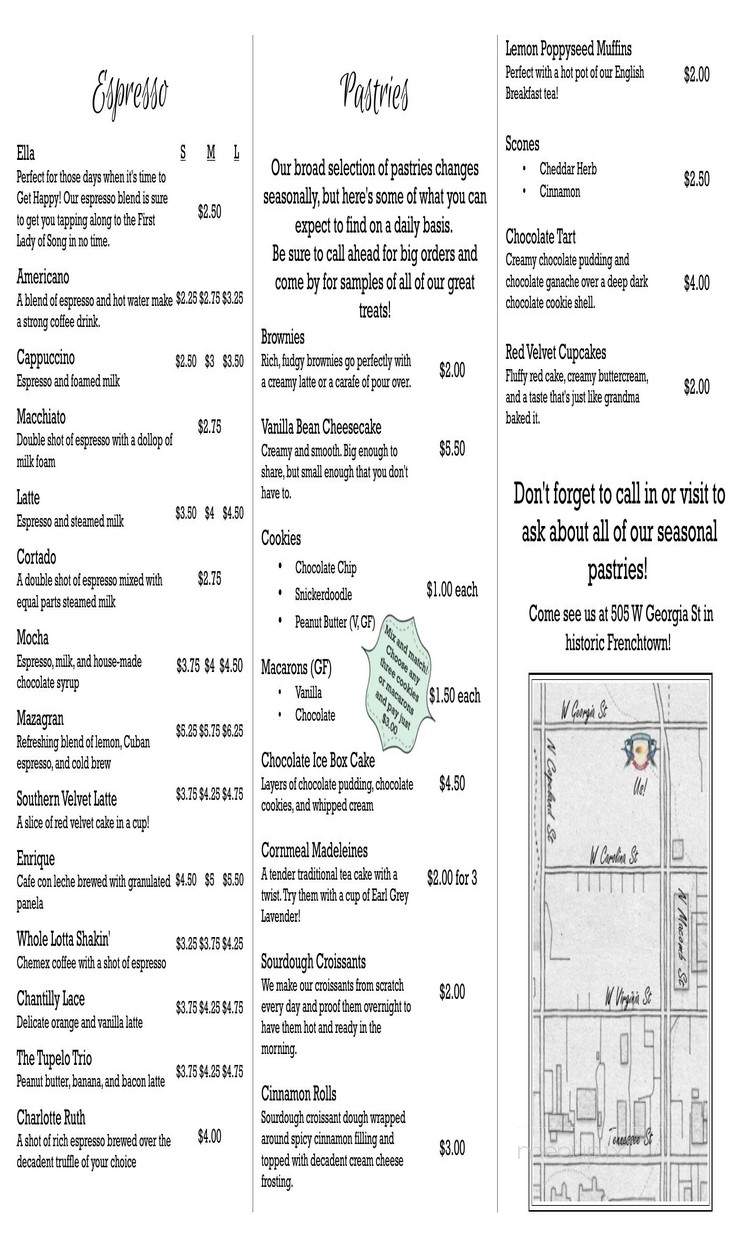 Southern Velvet Cafe - Tallahassee, FL menu_pic