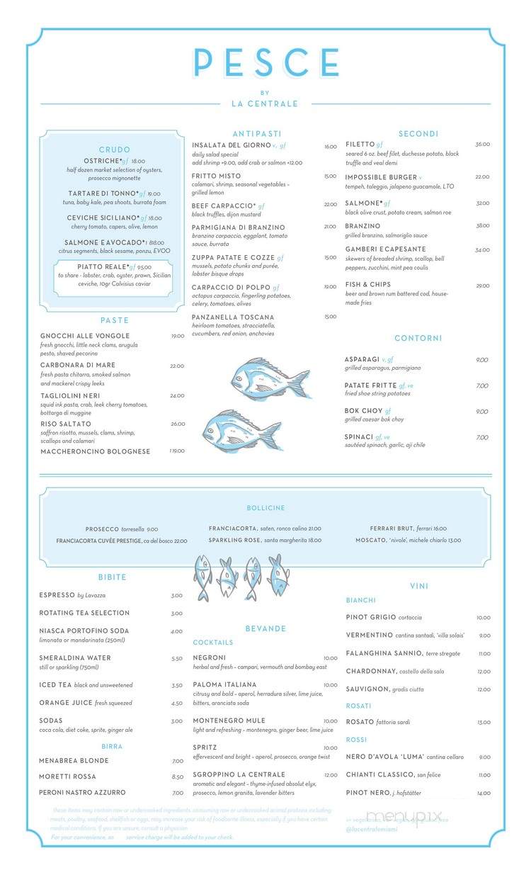 Pesce - Miami, FL menu_pic