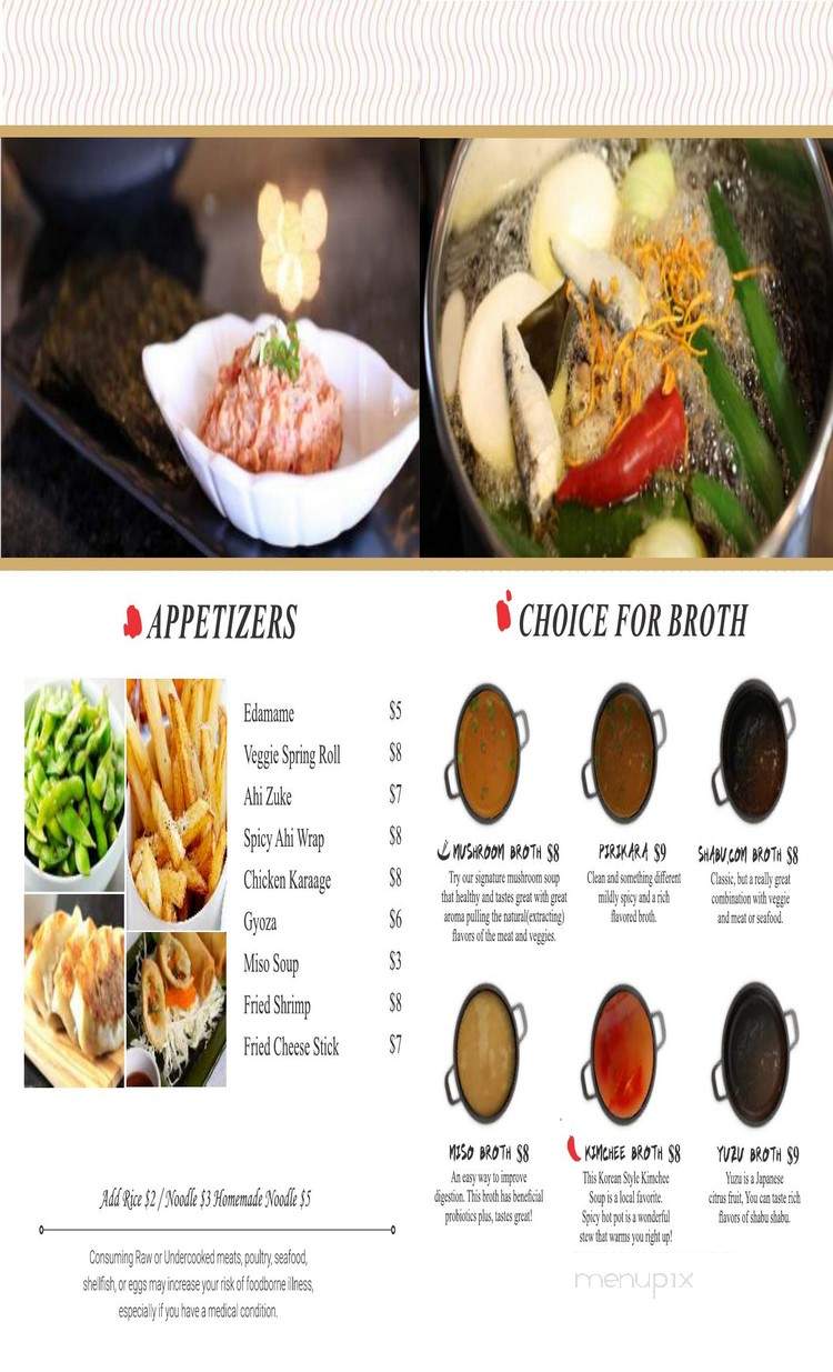 Shabu.Com - Mililani, HI menu_pic