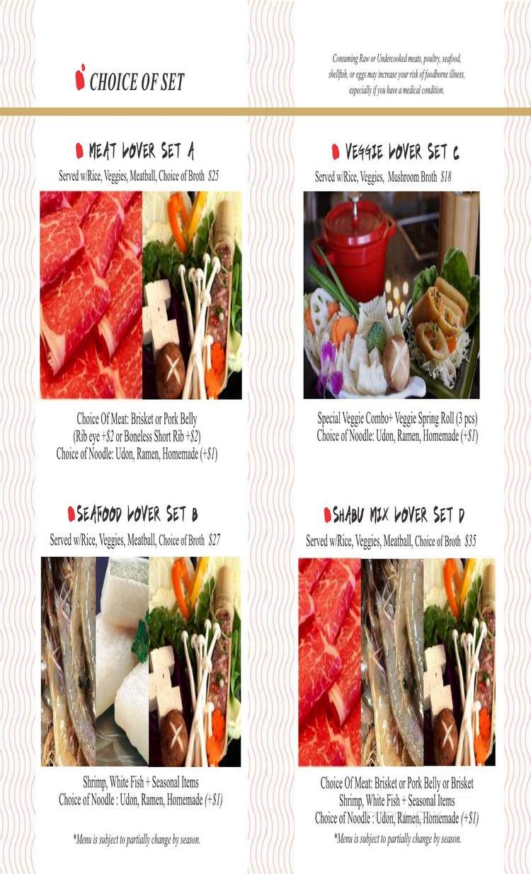 Shabu.Com - Mililani, HI menu_pic