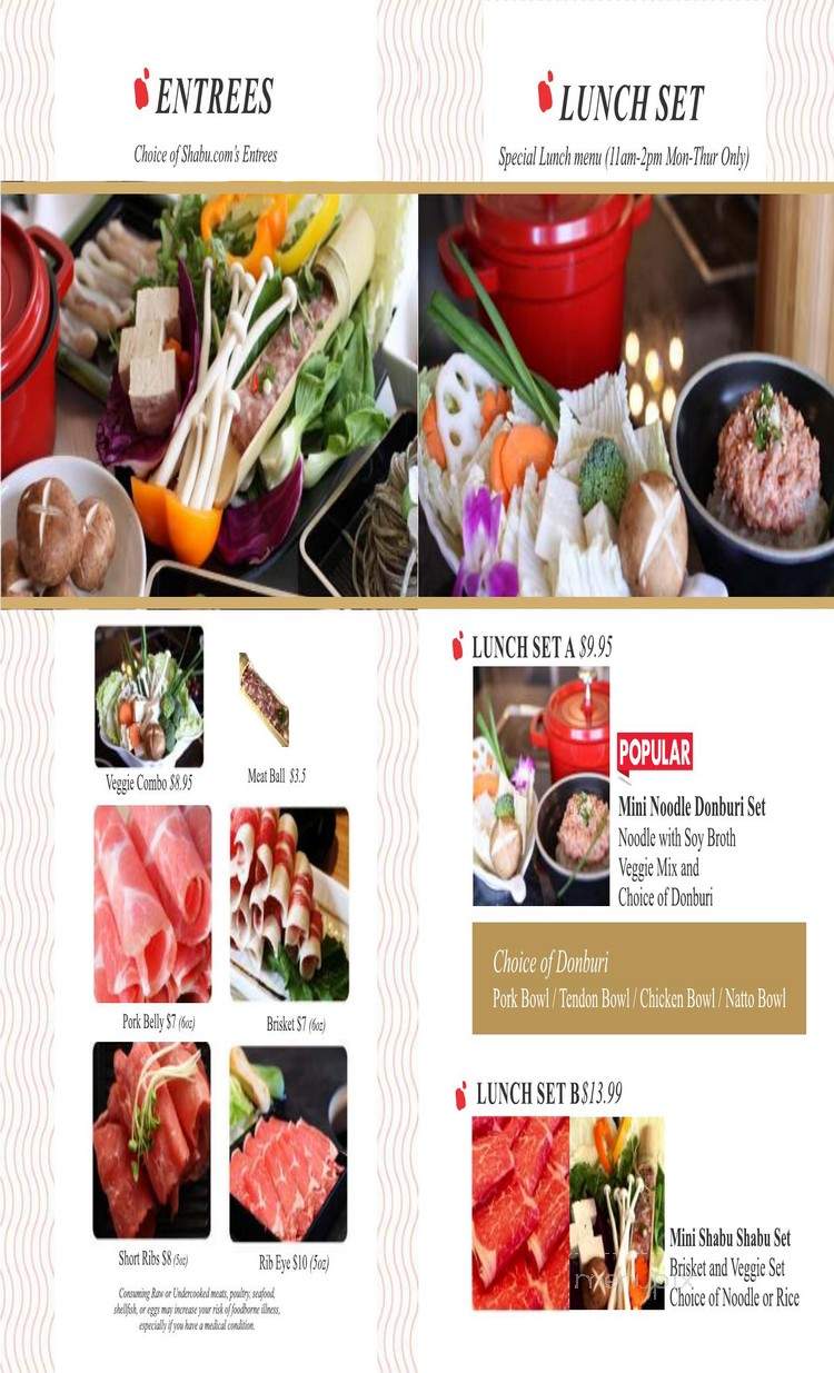 Shabu.Com - Mililani, HI menu_pic