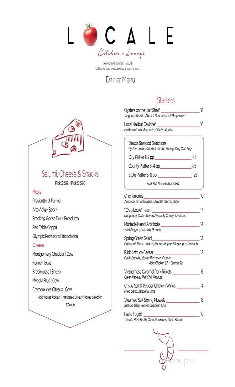 Locale Kitchen + Lounge - Alpine, CA menu_pic