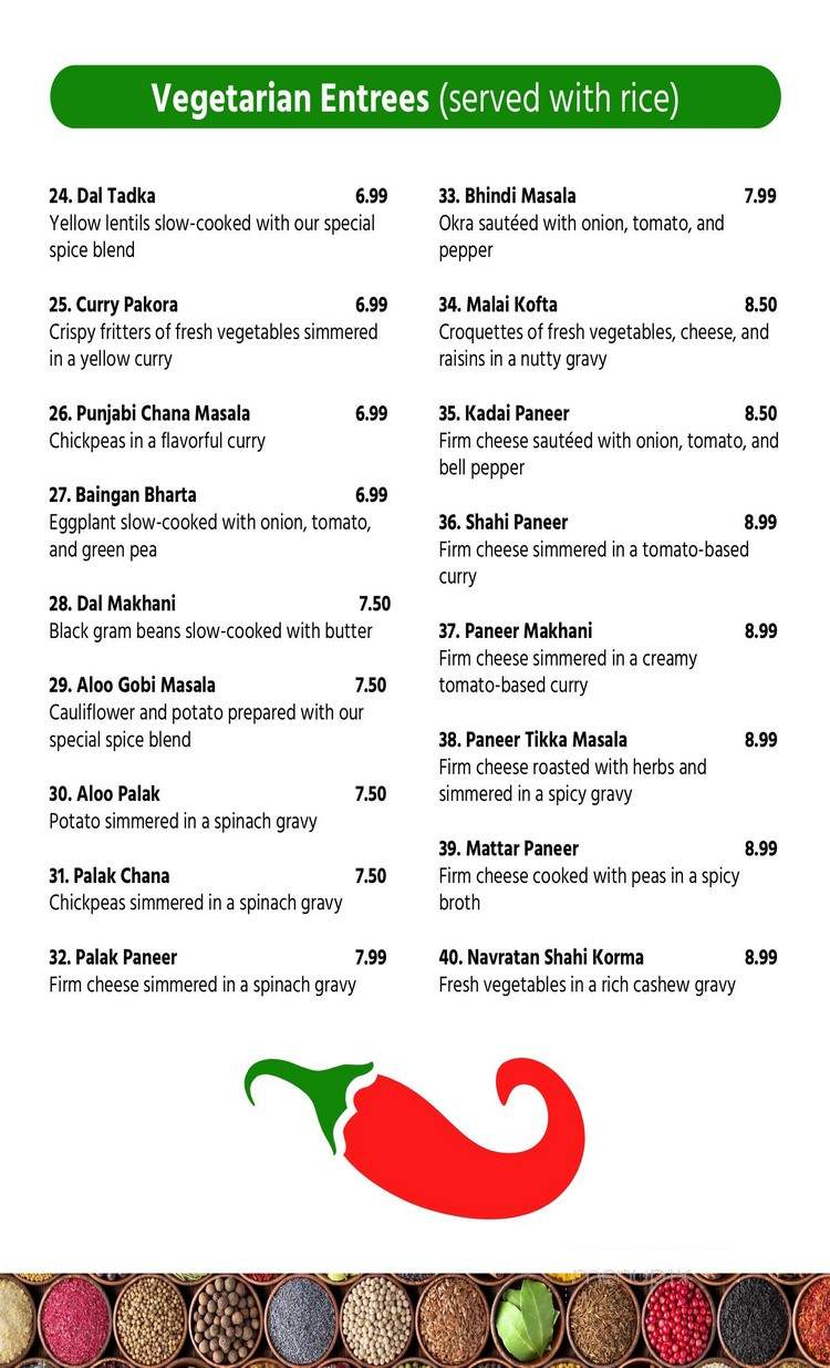 Delhi Oven - Sacramento, CA menu_pic