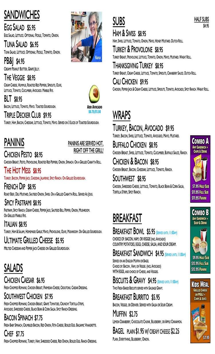 Cafe One Sixteen - Oroville, CA menu_pic