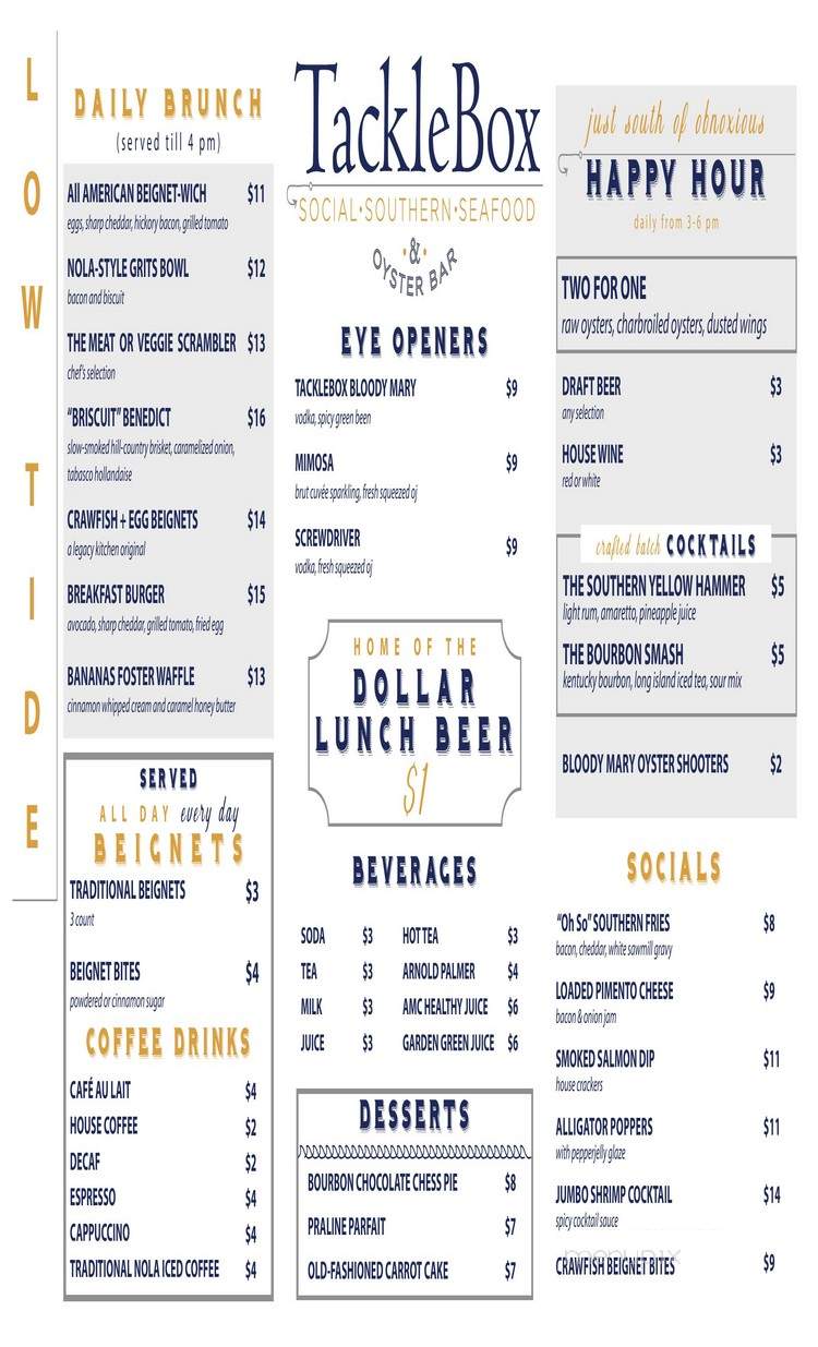 Tackle Box - New Orleans, LA menu_pic