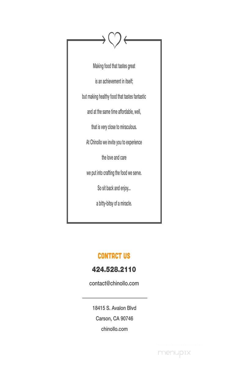 Chinollo - Carson, CA menu_pic