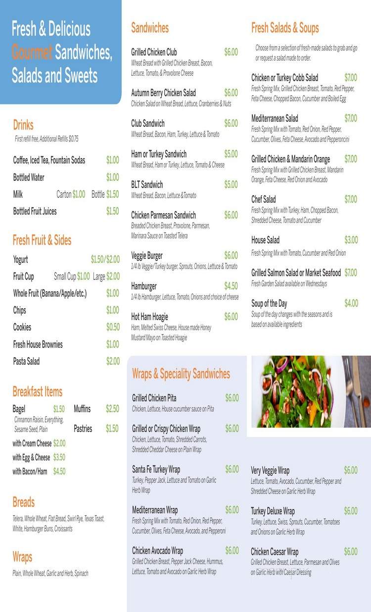 UNC Lettuce Eat Cafe - Kannapolis, NC menu_pic