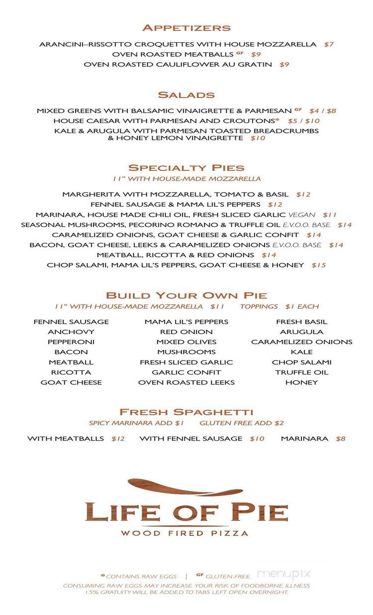 Life of Pie - Portland, OR menu_pic
