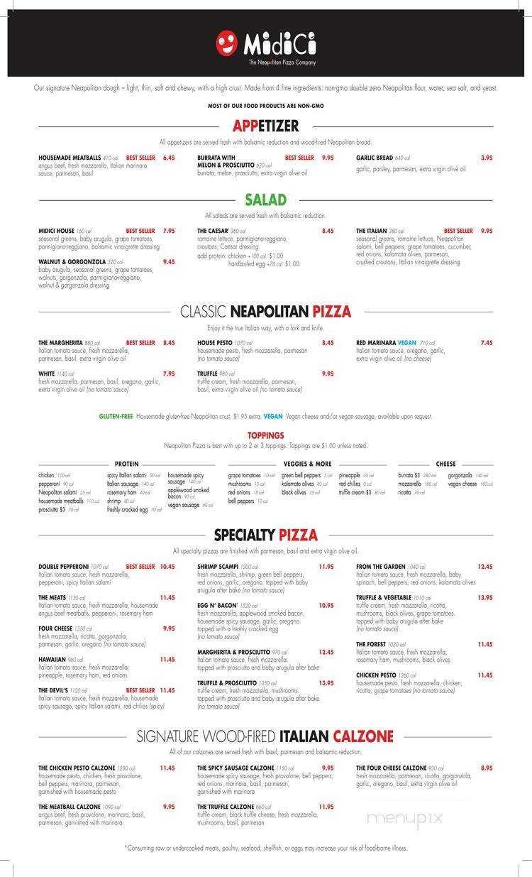 MidiCi The Neapolitan Pizza Company - Aventura, FL menu_pic