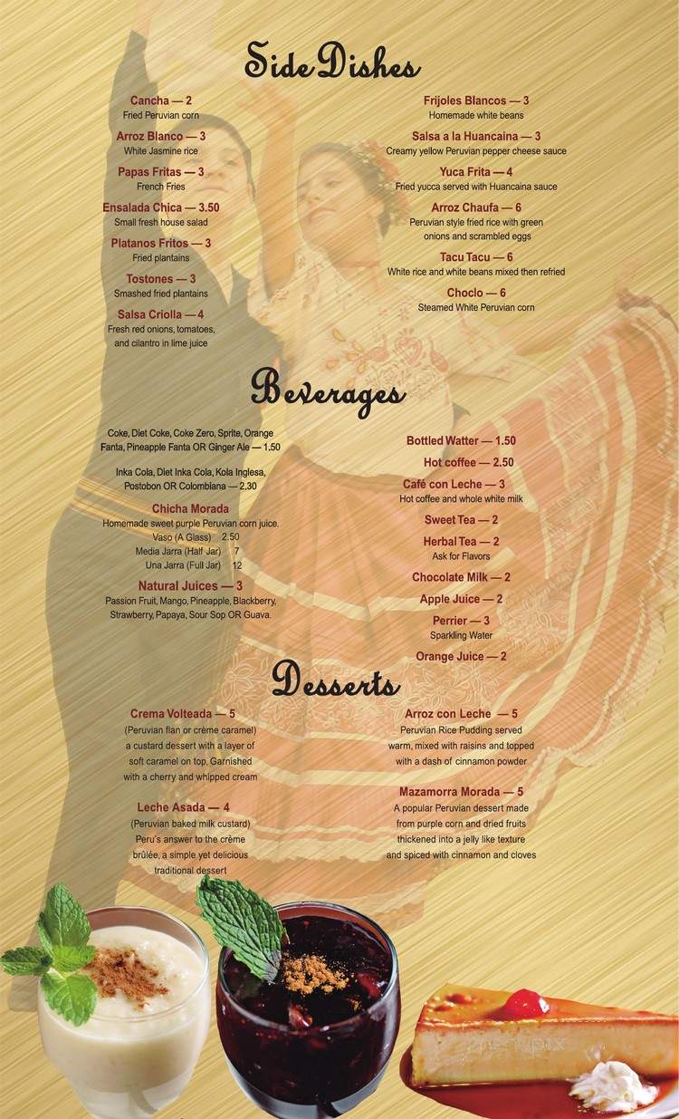 Sabor Inka - Lawrenceville, GA menu_pic