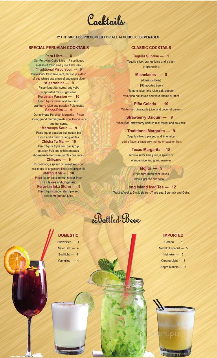 Sabor Inka - Lawrenceville, GA menu_pic