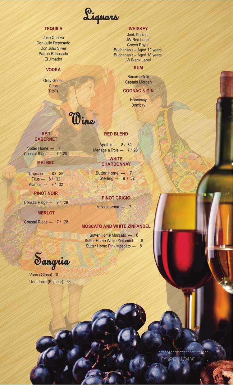 Sabor Inka - Lawrenceville, GA menu_pic
