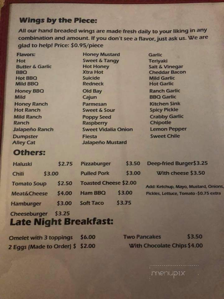 Red's Bar-B-Que - Portage, PA menu_pic