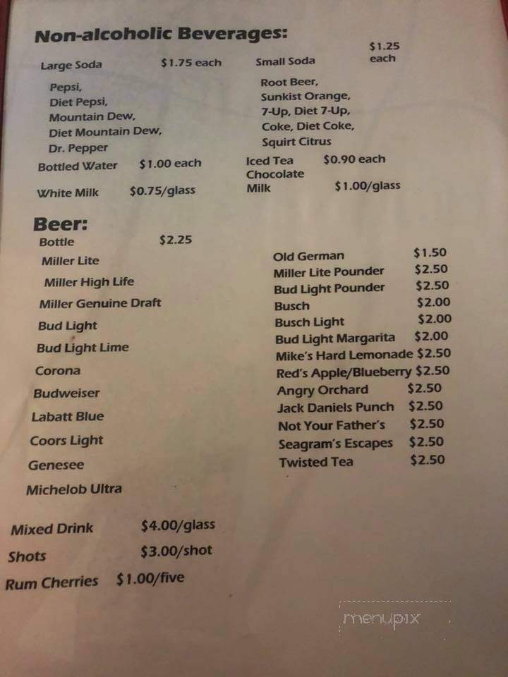 Red's Bar-B-Que - Portage, PA menu_pic