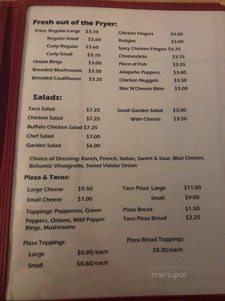 Red's Bar-B-Que - Portage, PA menu_pic