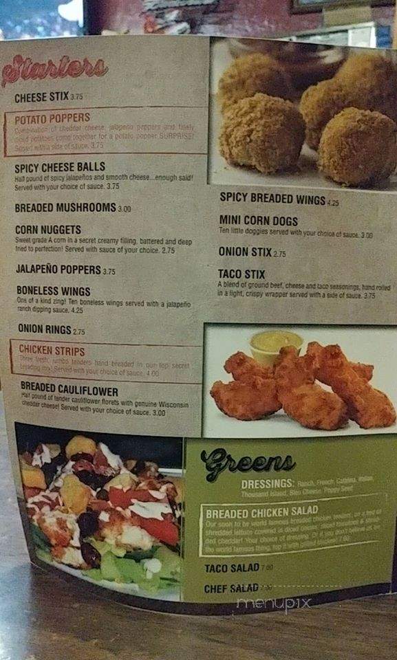 Bernie's Bar - Frankton, IN menu_pic