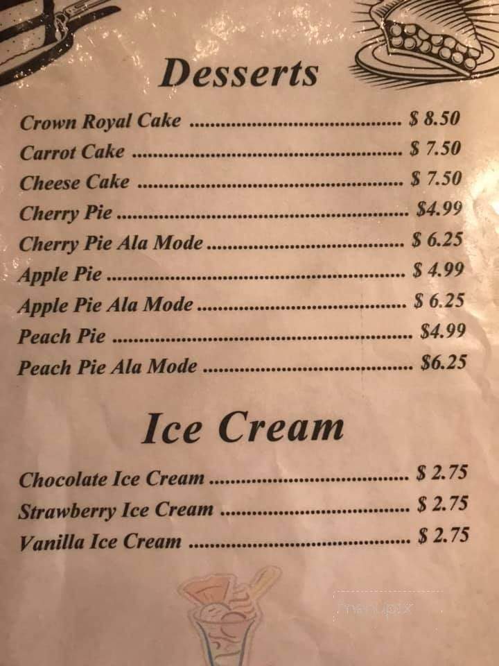 Log Inn Supper Club - Rock Springs, WY menu_pic