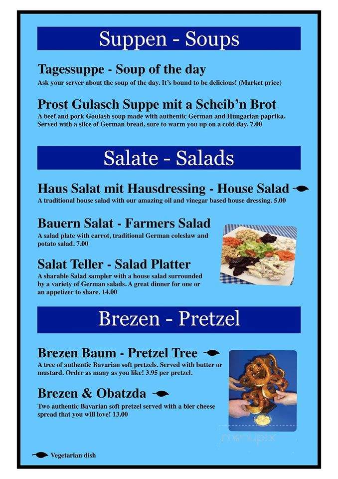 Prost - Aberdeen, WV menu_pic