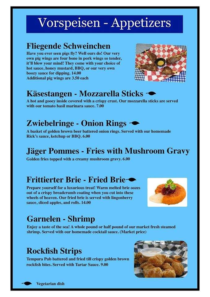 Prost - Aberdeen, WV menu_pic