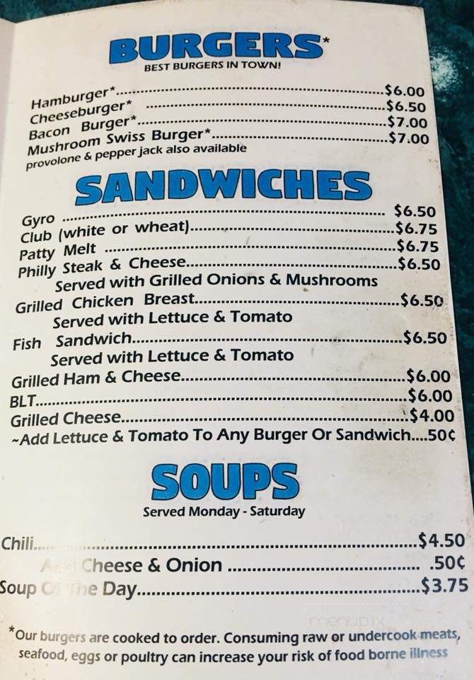 Don Larson's Bar - Monroe, MI menu_pic