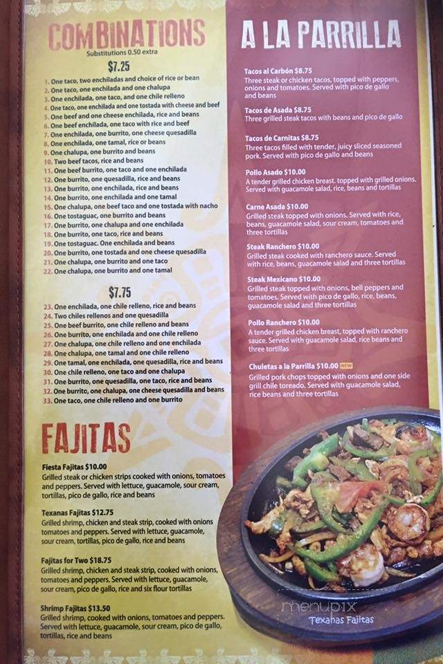 Menu Of Molinas Mexican Restaurant In Travelers Rest Sc 29690