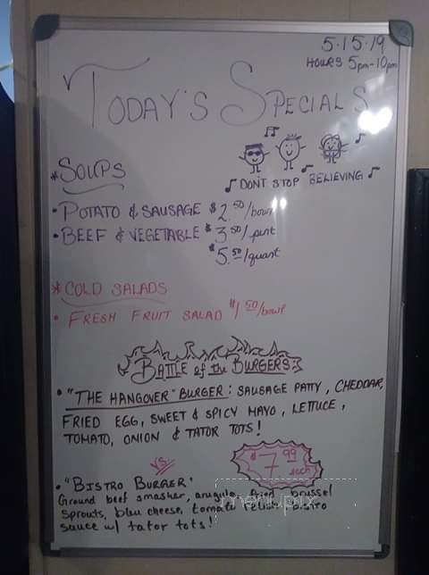The Sunflower Club - Erie, PA menu_pic