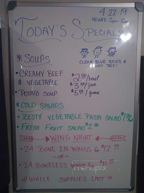 The Sunflower Club - Erie, PA menu_pic