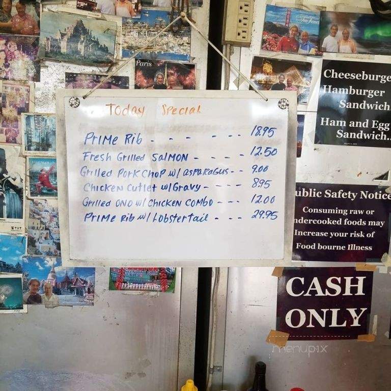 Ray's Cafe - Honolulu, HI menu_pic