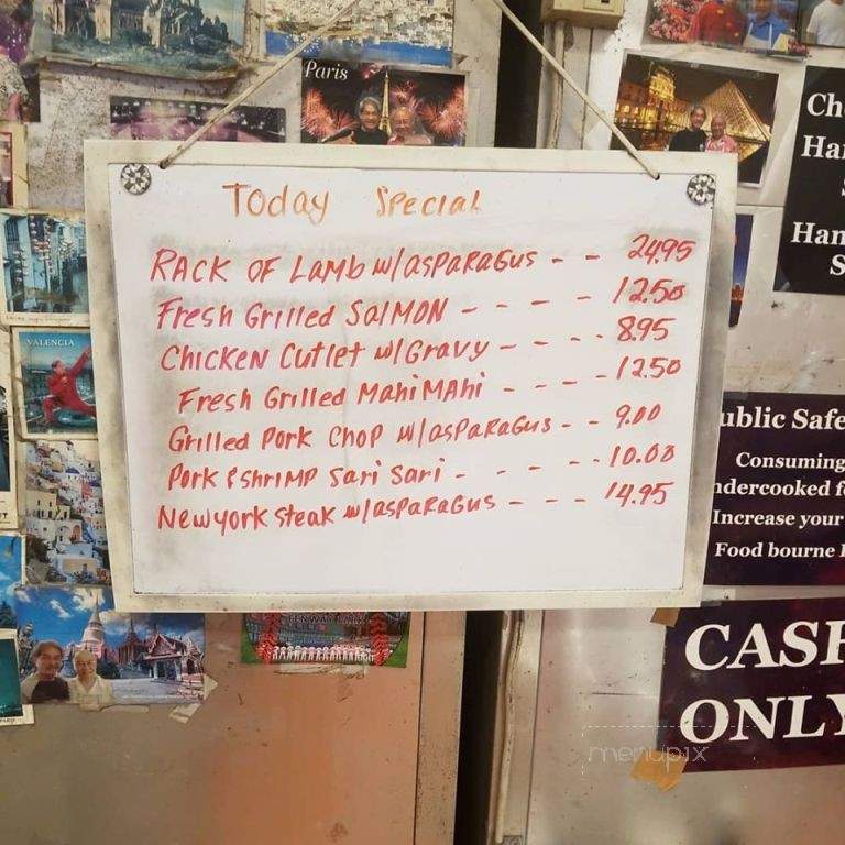 Ray's Cafe - Honolulu, HI menu_pic