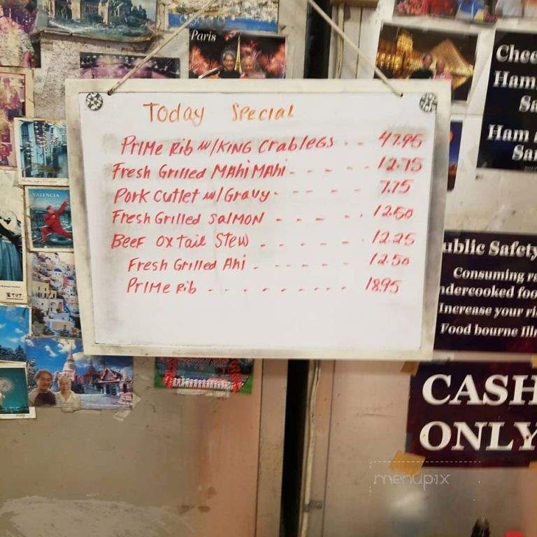Ray's Cafe - Honolulu, HI menu_pic