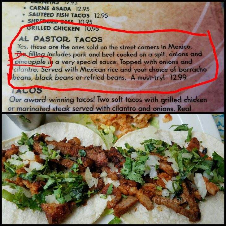 Pancho & Lefty's Cantina - Kailua Kona, HI menu_pic