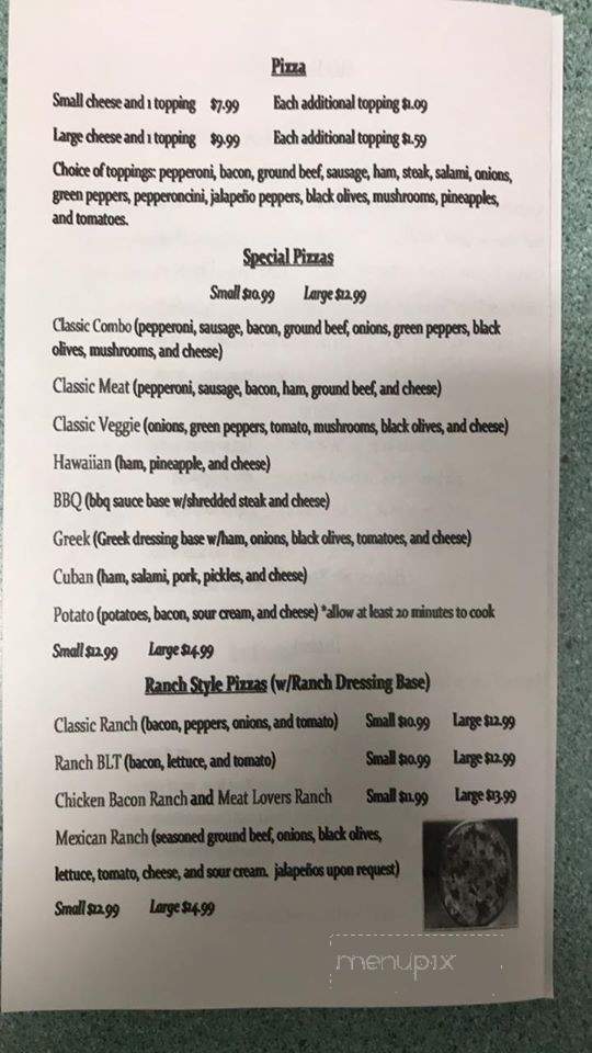 Classic Pizza & Subs - Fort Meade, FL menu_pic