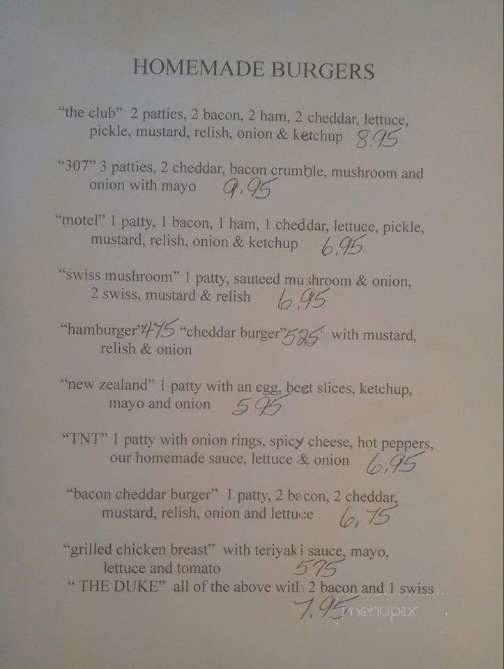 Seven Sisters Motel & Restaurant - Seven Sisters Falls, MB menu_pic