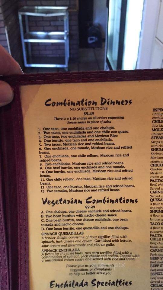 San Marcos Mexican Restaurant - Winnsboro, LA menu_pic