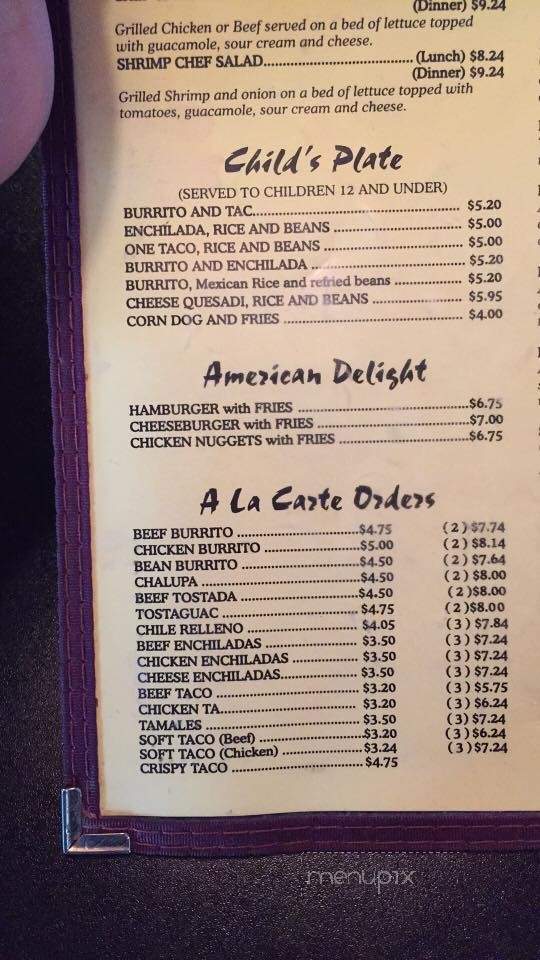 San Marcos Mexican Restaurant - Winnsboro, LA menu_pic