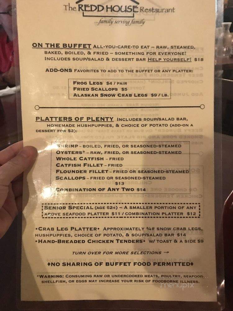 Redd House - Jefferson, GA menu_pic