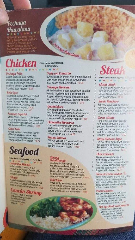 Los Portales Mexican - Hayti, MO menu_pic