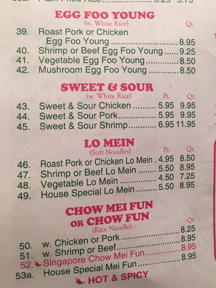 No 1 Chinese Food - Seaside Heights, NJ menu_pic